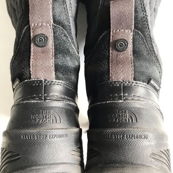 The North Face Girls Shellista waterproof boots GUC- wear on heels size 3 youth - Picture 8 of 10